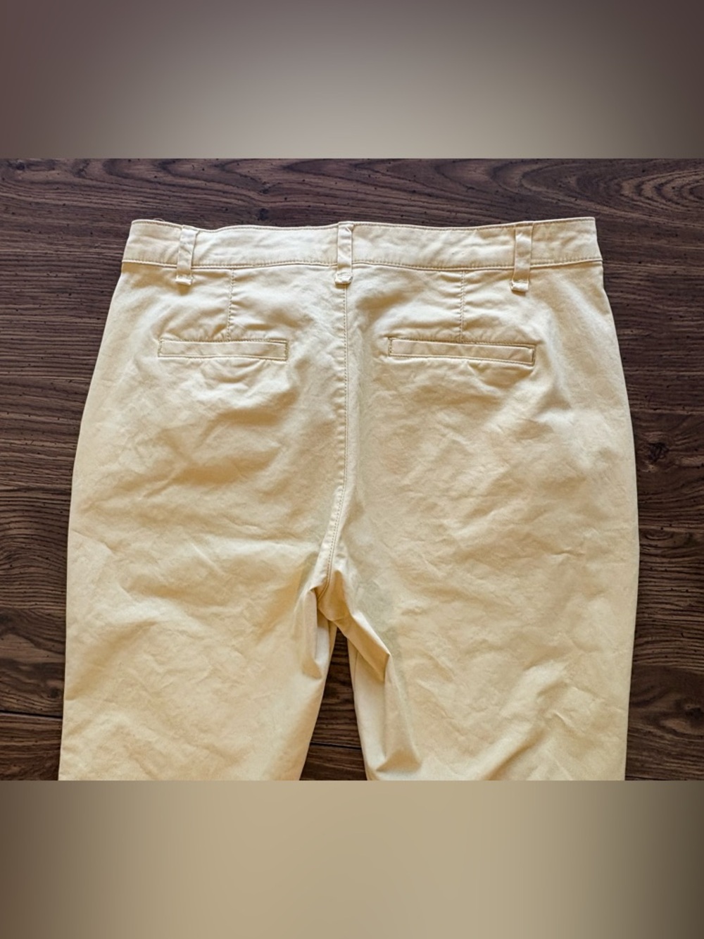 GAP Girlfriend Khaki Yellow Chino Pants Size 10 - Picture 5 of 7
